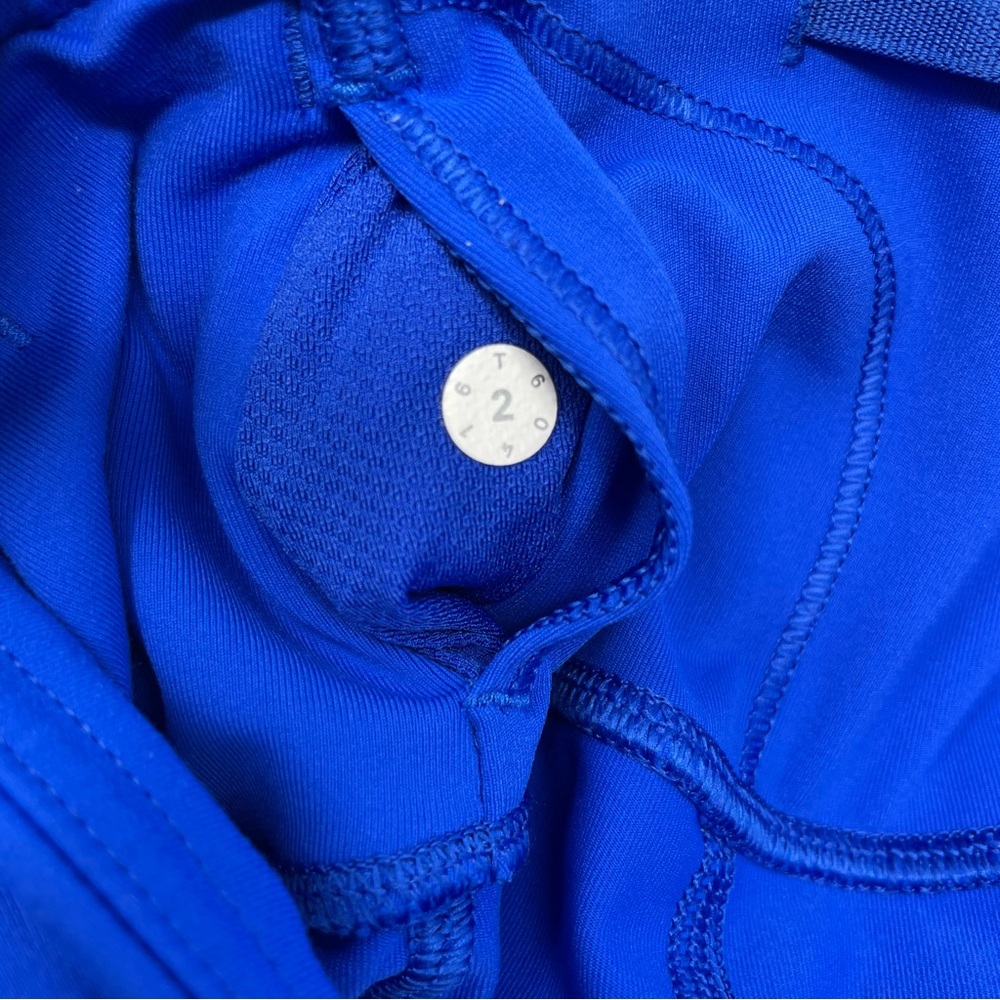 Lululemon Fast and Free High-Rise Crop 18” Blue Running Gym Leggings size 2 - Picture 8 of 11